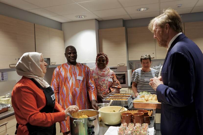 Koning in buurtcentrum De Plint Woerden