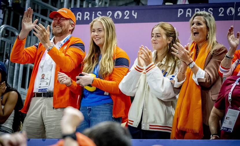 Koning, Koningin Máxima en Prinsessen bij Olympische Spelen 2024