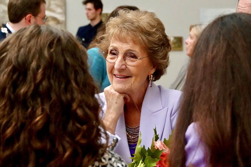 Prinses Margriet bij symposium Stichting Blindenhulp