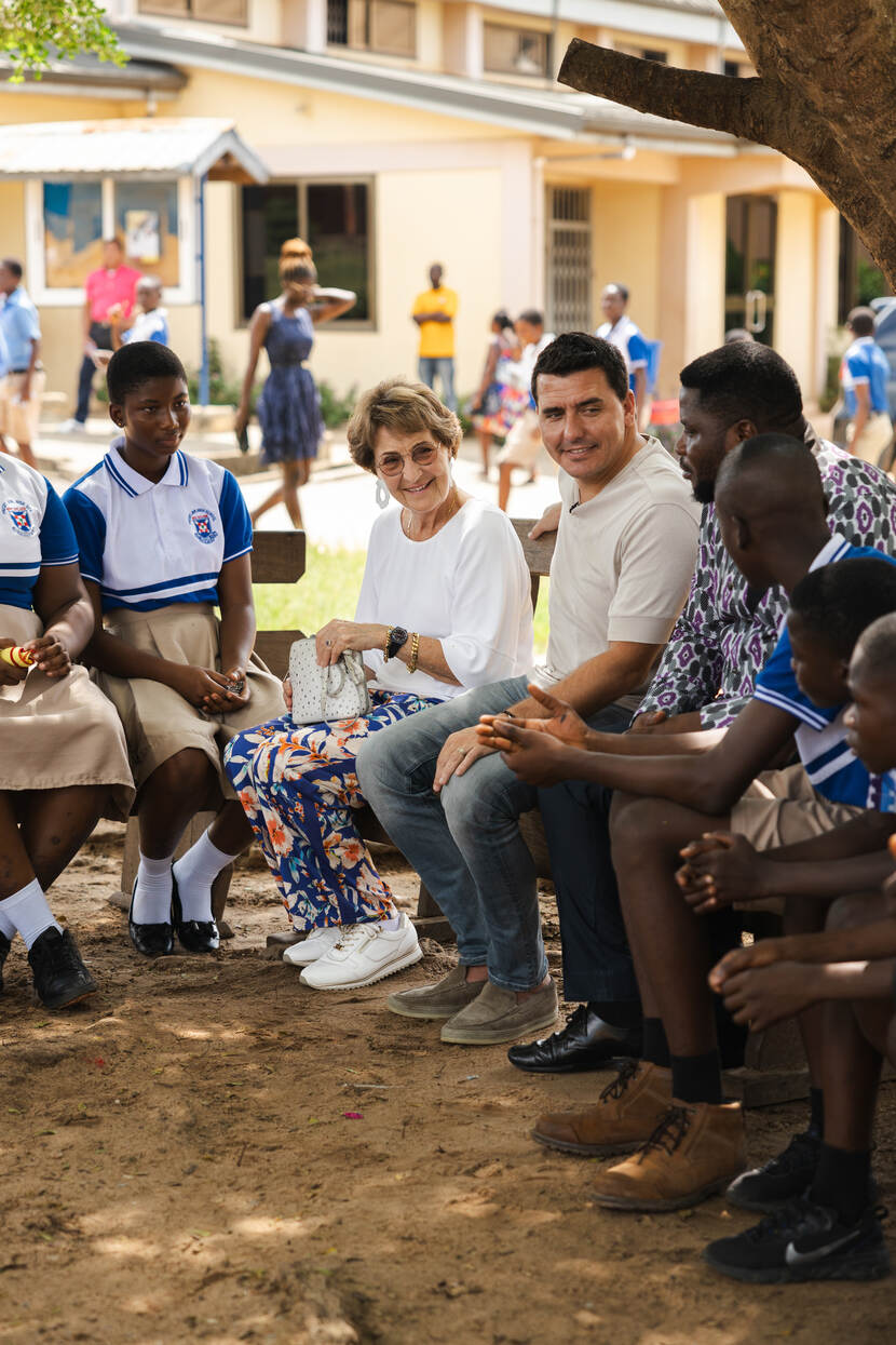 Prinses Margriet werkbezoek aan SOS Kinderdorpen in Ghana