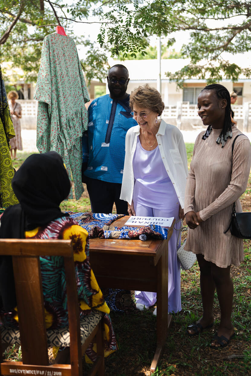 Prinses Margriet werkbezoek aan SOS Kinderdorpen in Ghana