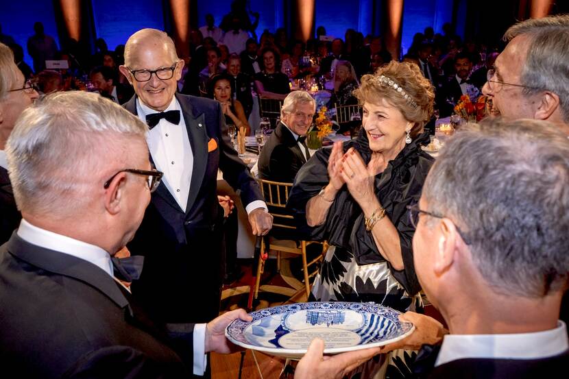 Prinses Margriet en Pieter van Vollenhoven bij NAF Ball 2024