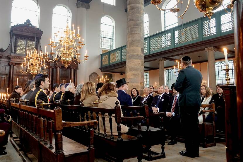 Portugese synagoge staatsbezoek president Portugal