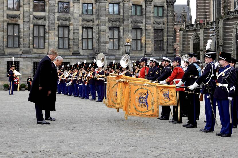 Welkomstceremonie staatsbezoek president Portugal